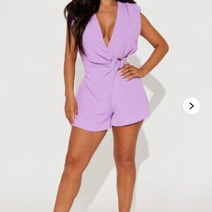 Lavender fashion nova romper